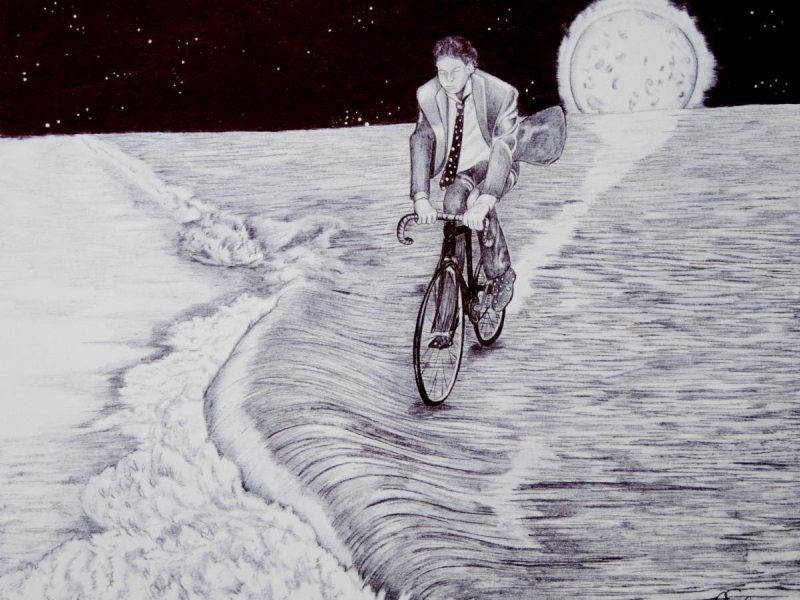 Now on view at the Flint Institute of Arts until Sept. 14, the ‘Beyond Survival’ exhibition features artwork by incarcerated artists in Michigan. (Artwork credit: Bryan Earle. The Dream, 2012. Pen on paper, 8 x 10 inches.)