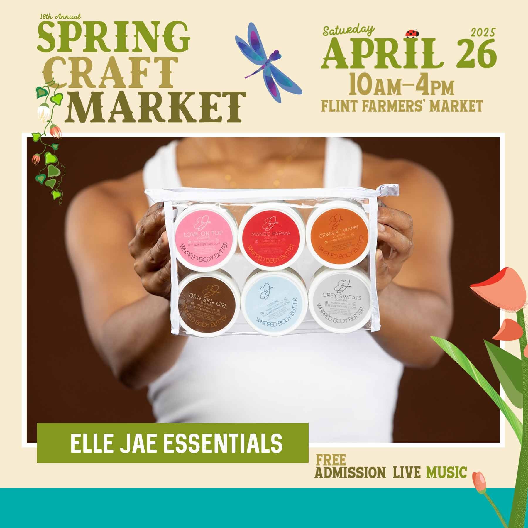 Elle Jae Essentials will be one of the vendors at the 18th Annual Spring Craft Market.