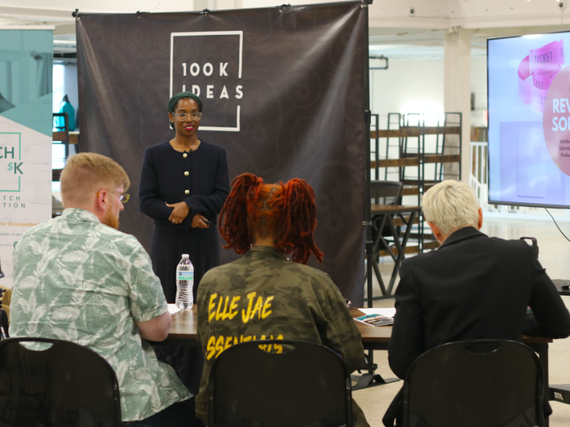 During 100K Ideas 'Pitch for $K' event, local presenters will share their business ideas with judges and a live audience for a chance to win up to $5,000.