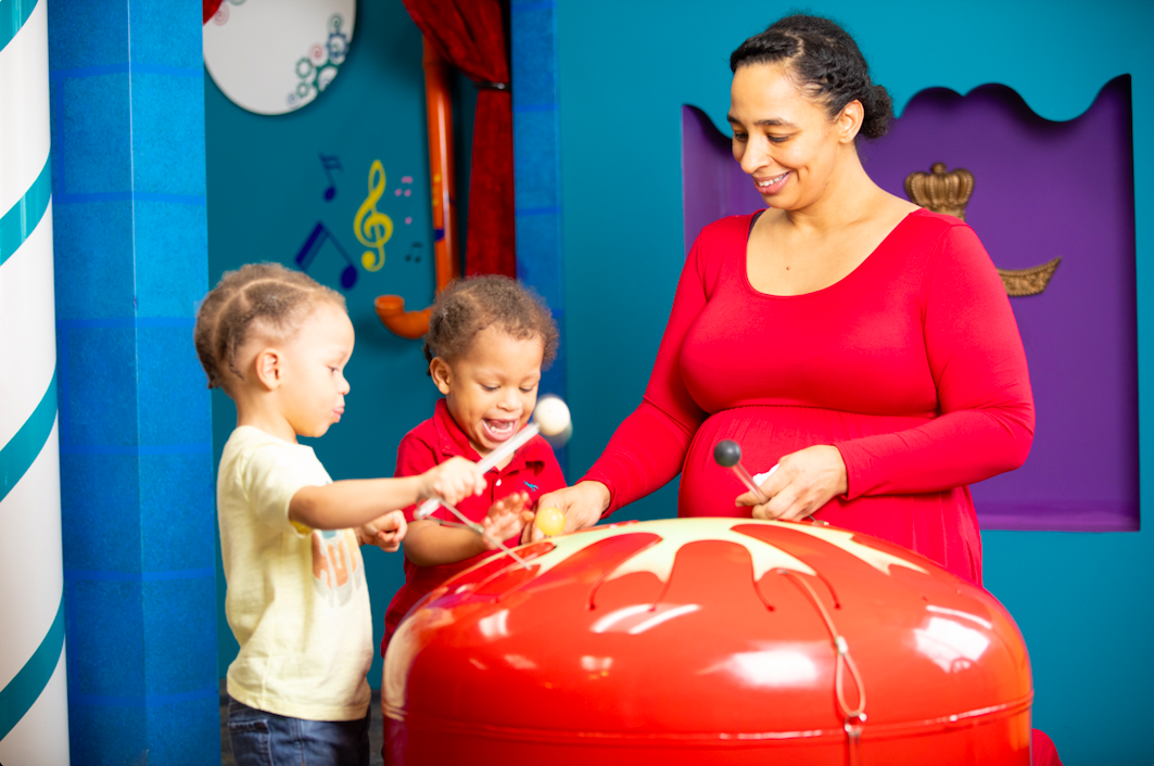 Mom and children at Rx Kids community-wide Valentine’s Day celebration 2024.