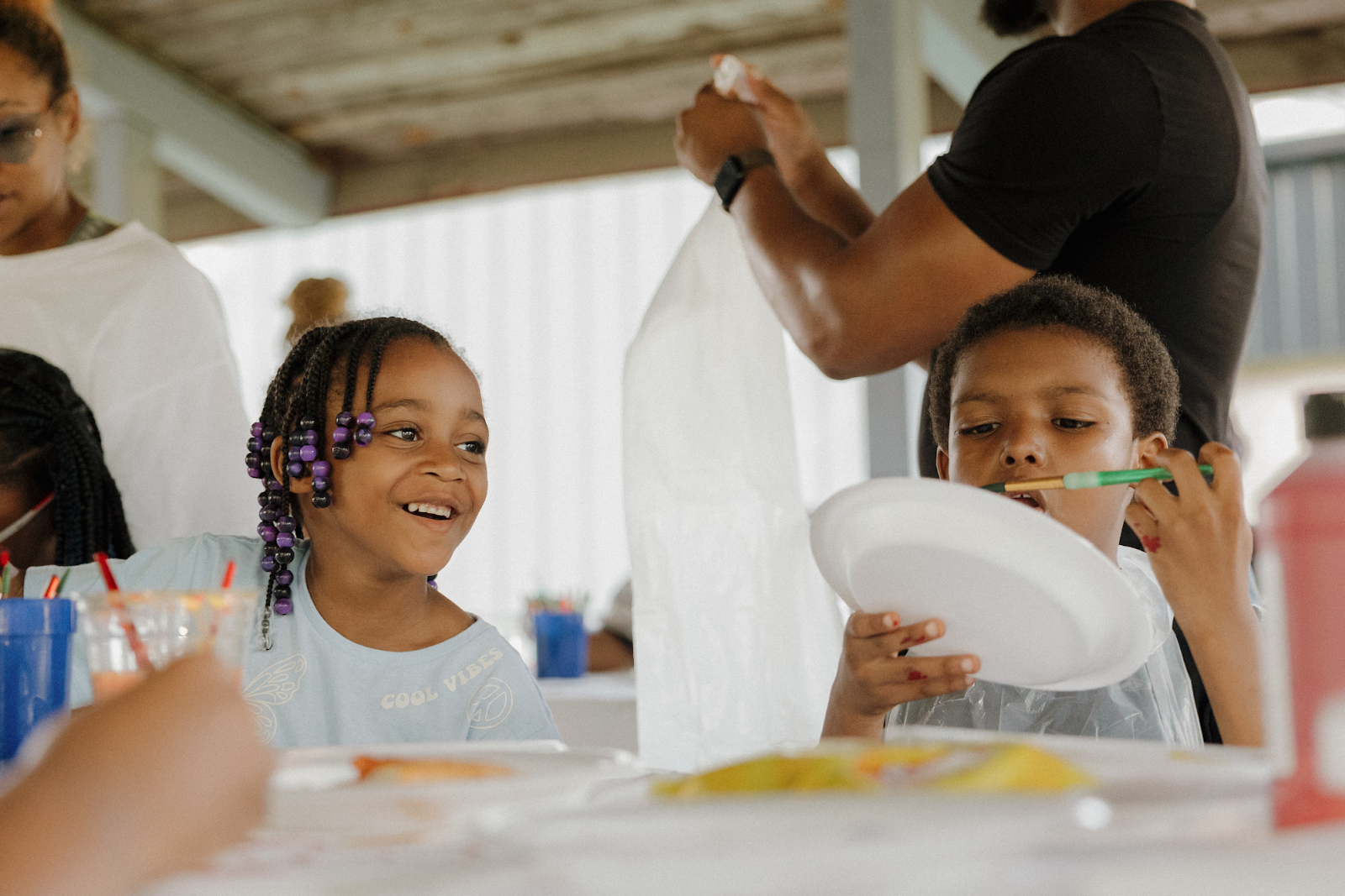 "Even if they never take an art career, they have that in them to keep them when everything else fails," says Barnett about his Art in the Park event on September 14, 2024. (Anthony Summers | Flintside.com)