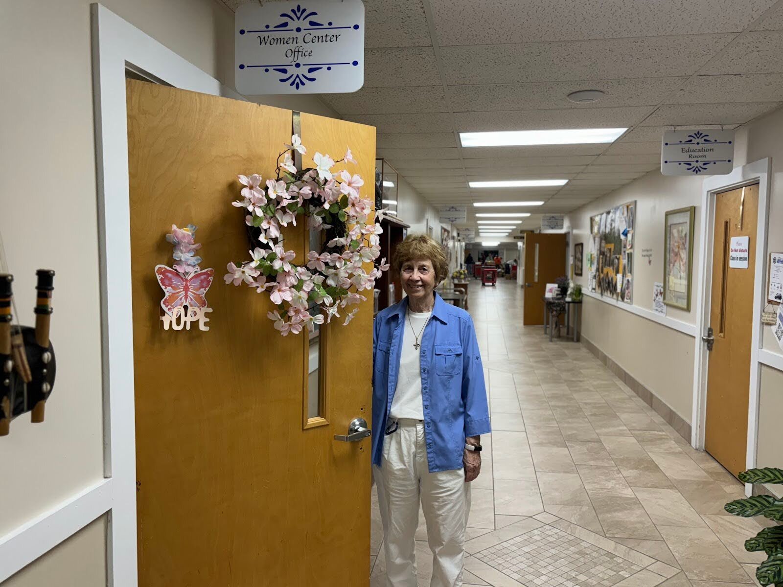 Sister Carol Weber poses for a photo on Aug. 16, 2024. (Jerimiah Whitehead | Flintside.com)