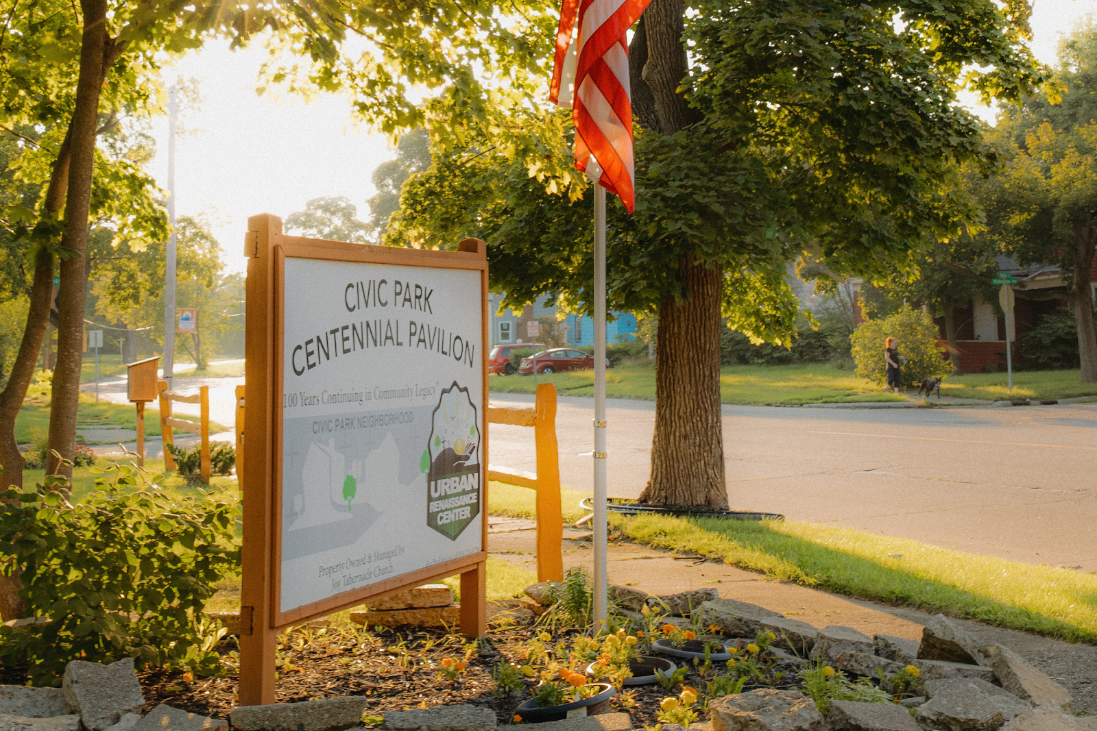 Pictured on Aug. 12, 2024, at Civic Park's Centennial Pavilion. (Anthony Summers | Flintside.com)
