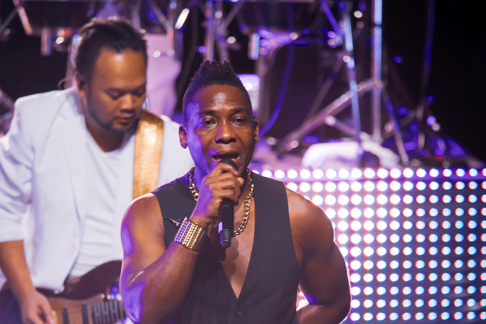 Clifton End is pictured on stage, belting out high notes he didn't think he could reach. (Courtesy photo)