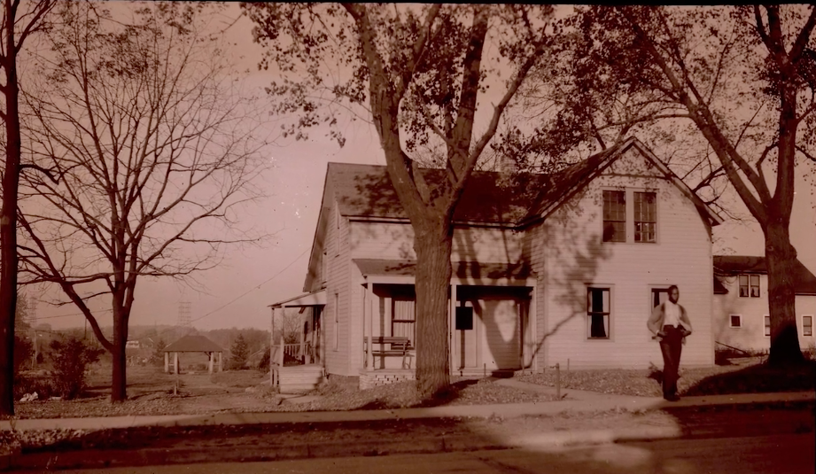 A photo still from the trailer of “St. John Street: Story of a Neighborhood” shows a home in the early days of the neighborhood.