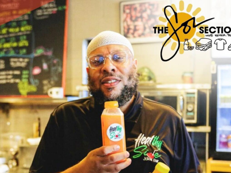 Flint native Sa'eed Littlejohn encourages customers and the community to prioritize health and wellness through his local fresh juice brand, Healthy Side.
