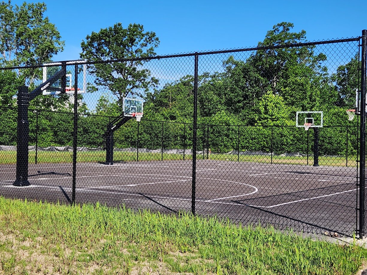 The new basketball court at the Genesee ISD Transition Center.