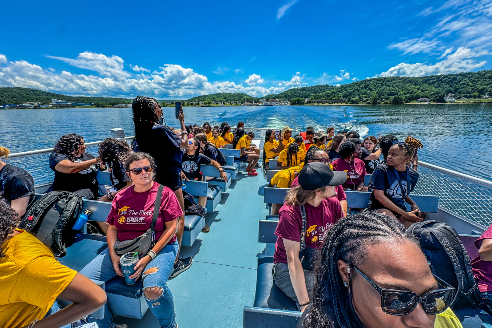 The Pictured Rocks Cruises in Munising, MI, offered a variety of beautiful sights for GEAR UP on June 25, 2024. (Xzavier Simon | Flintside.com)