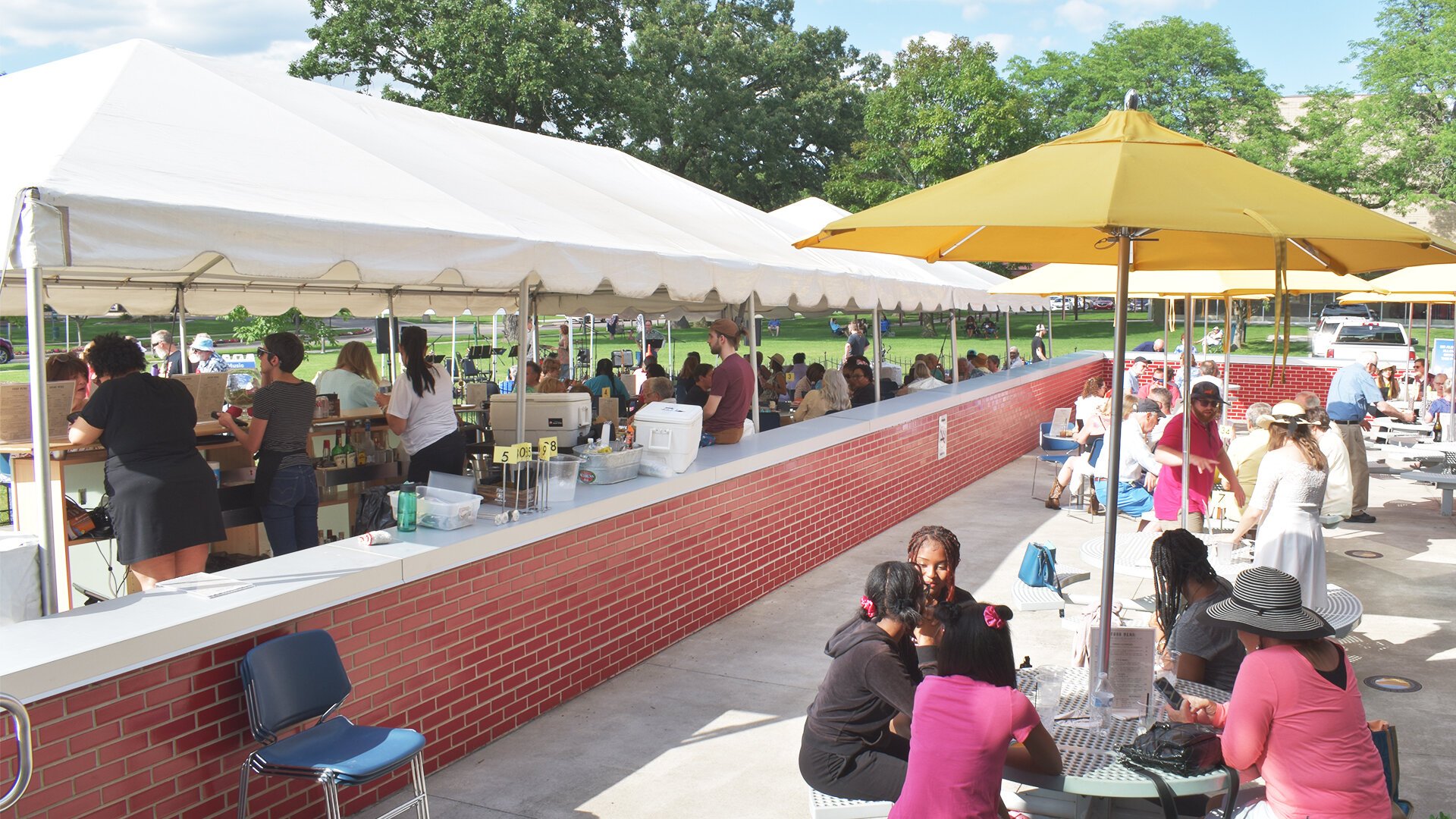 The Flint Institute of Arts Museum + Art School's Patio Night.