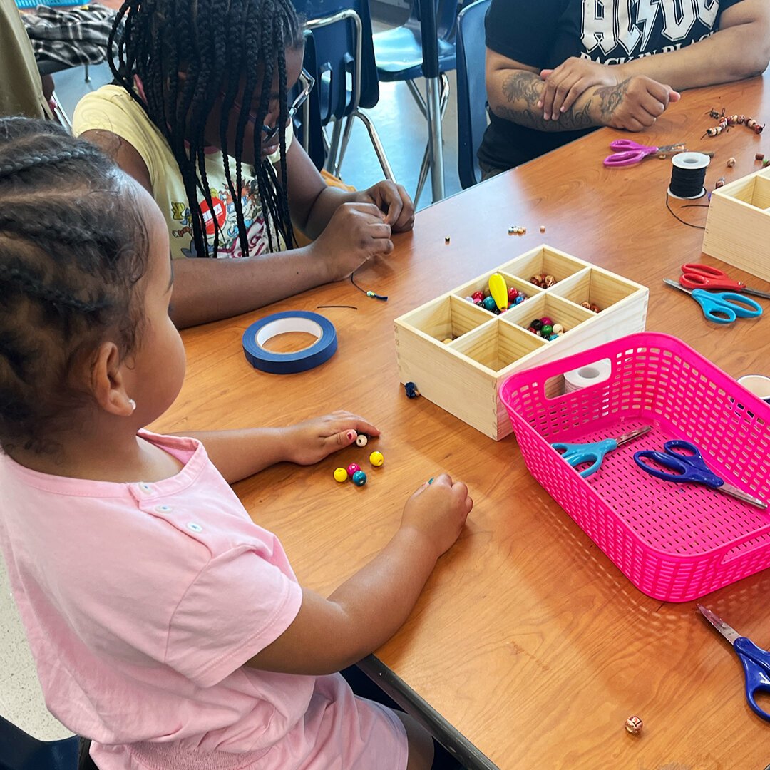 The Flint Institute of Arts Museum + Art School's Funday Monday art-making workshop. 