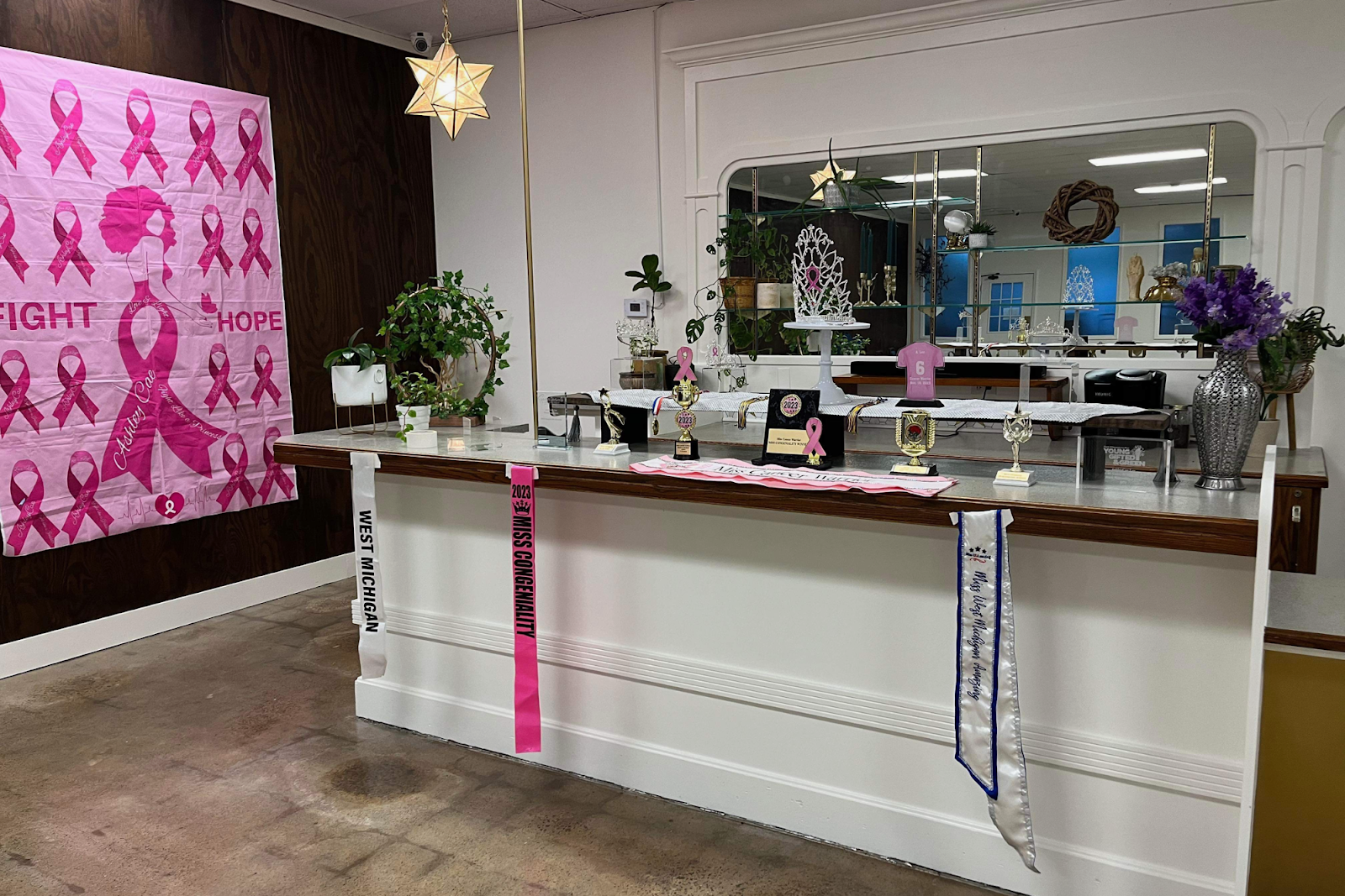 The vendor, trophy, and sign-up table are pictured on Saturday, June 22, 2024. 