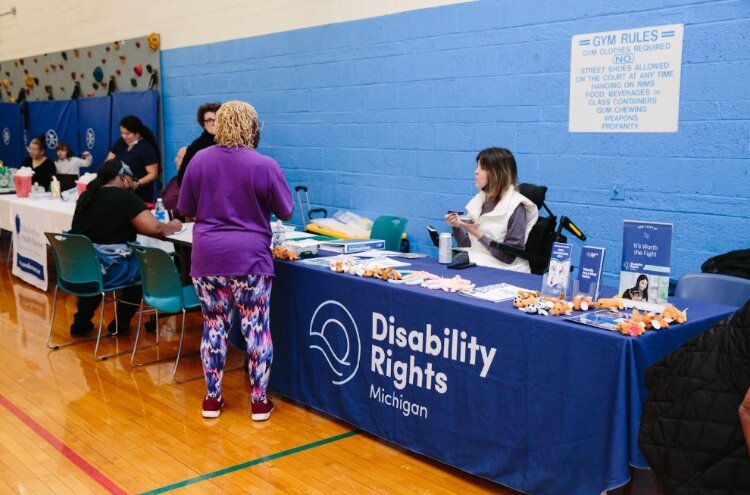DRM holds a COVID-19 clinic at a Global Detroit resource fair.
