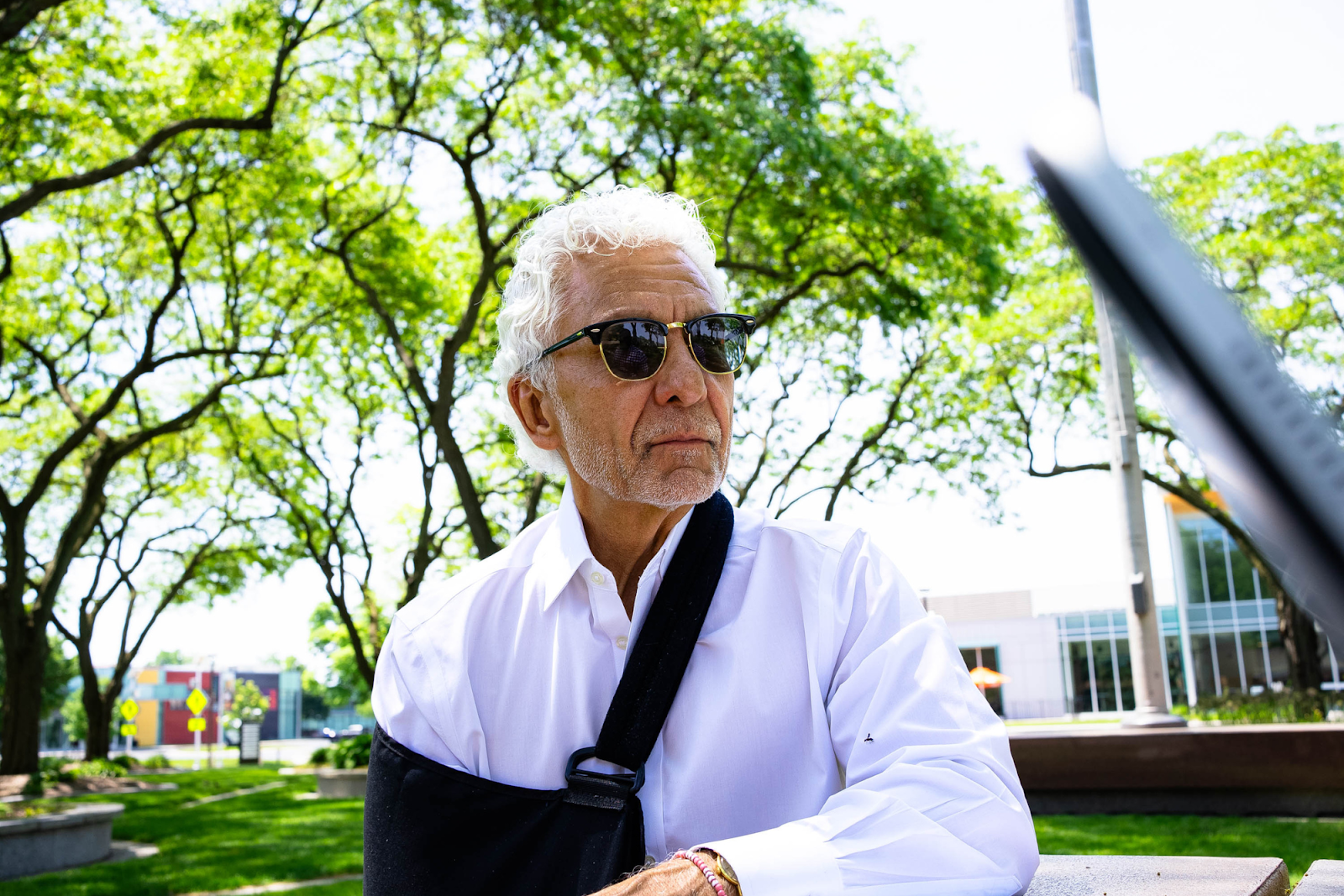 "Most people don’t understand there are five theaters that FIM has that have a diverse offering of entertainment and things for everybody, all priced up, and a lot of them are even free,” says Lontine on May 24, 2024. (Travis Ricketts | Flintside.com)