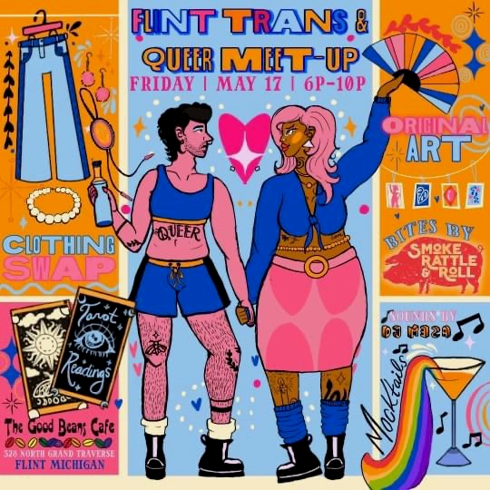 Flint's first Queer and Trans Meet-Up at The Good Beans Cafe promises a family-friendly and sober atmosphere for Flintstones. 