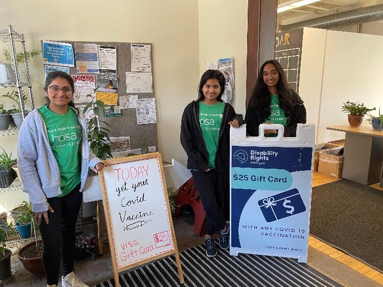 Members of Shielding Generations at a DRM COVID-19 vaccination event.