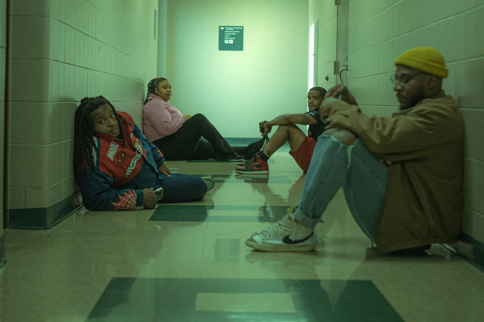 Handpicked by FIM, and pictured on Apr. 22, 2024, Tay Boogie, Figga DaKid, Jeff Skigh, and Feimstro of Feimstro and The Farts are the four Flint artists leading FIM's first-of-its-kind event. (Anthony Summers | Flintside.com)