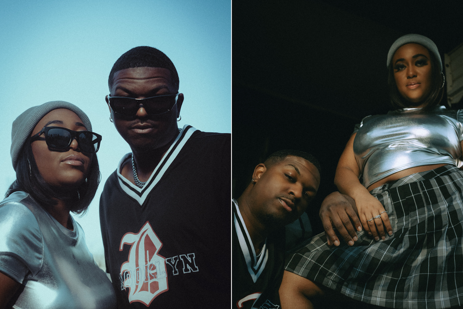 Contemporary R&B and pop duo BFF pose effortlessly and confidently on Feb. 25, 2024. (Anthony Summers | Flintside.com)