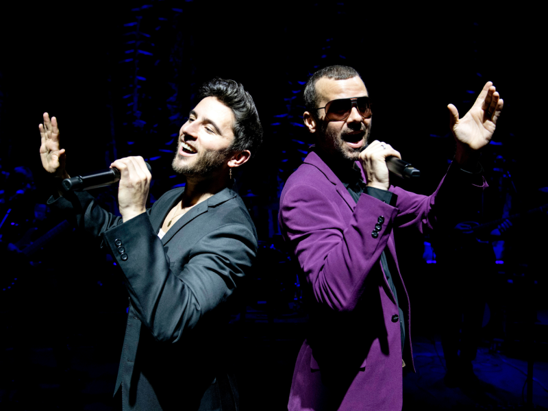 Rory Phelan and Craig Winberry star as George Michael in the concert-style show 'The Life and Music of George Michael.'