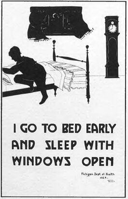 State of Michigan public health messaging from 1924.