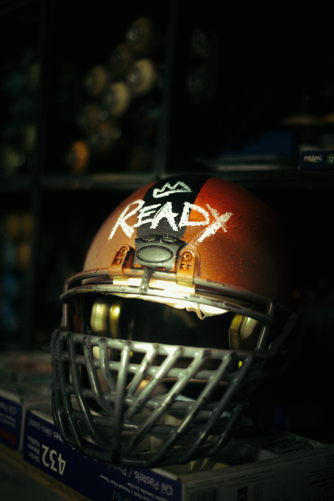 An ode to Lovett's time as a football player and the birth of his creative journey with Ready The RAT, pictured on Jan. 29, 2024. (Anthony Summers | Flintside.com)