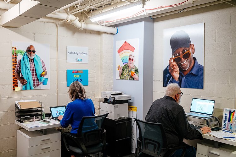 MiGen's office space/Senior Center at Affirmations.