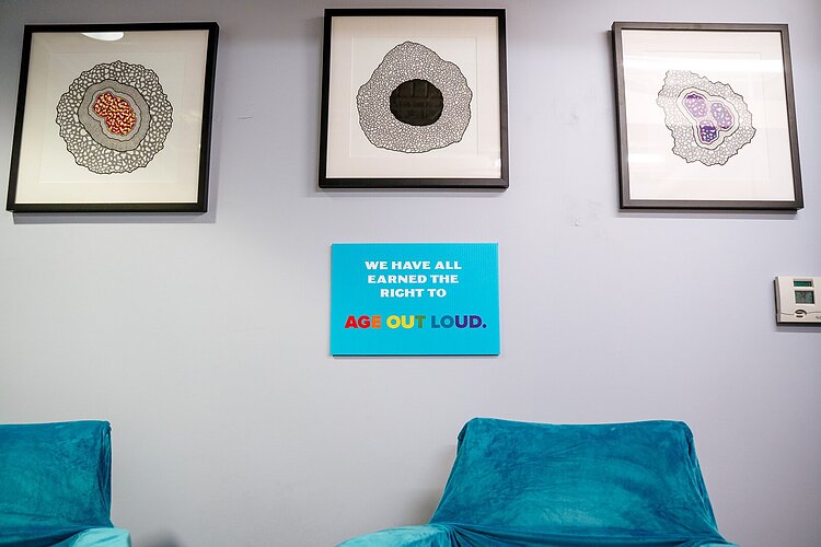 MiGen's office space/Senior Center at Affirmations.