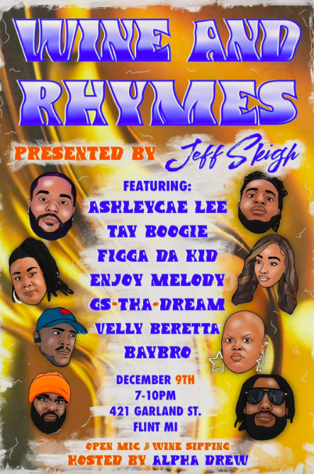 'Wine and Rhymes' features fresh and familiar faces to take the mic. 
