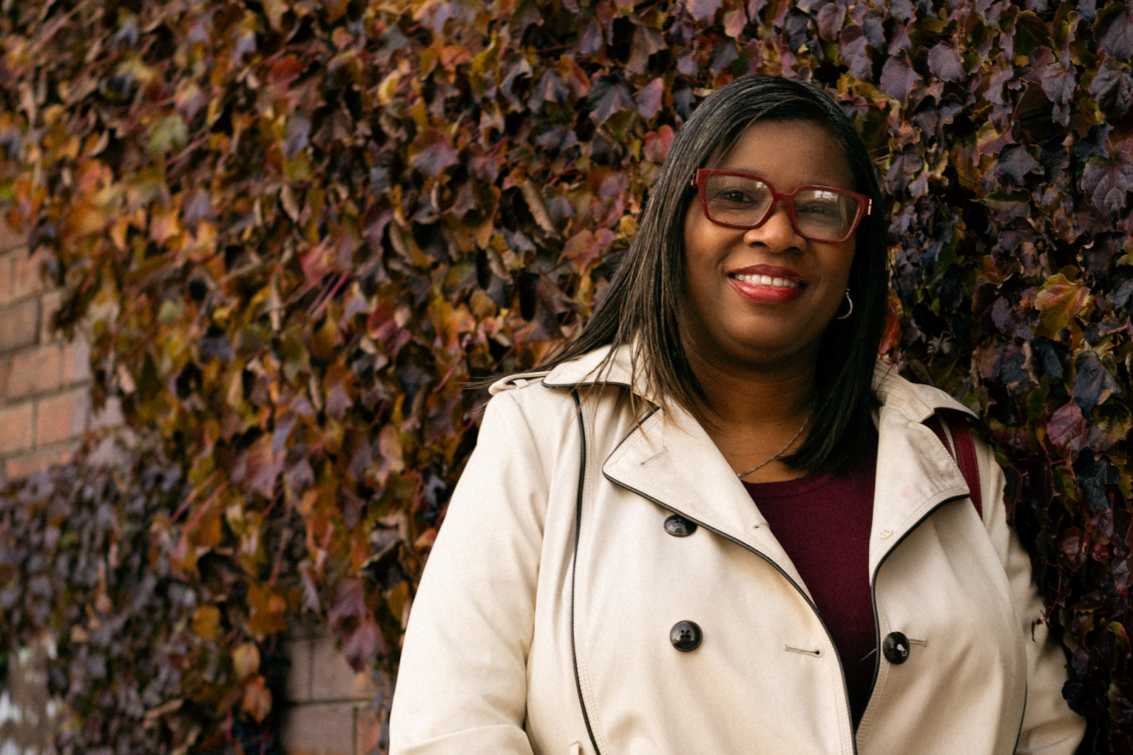 Michell Thompson expresses her desire to "get out in the community and find out some things that's going on" in downtown Flint on Nov. 18, 2023. (Anthony Summers | Flintside.com)