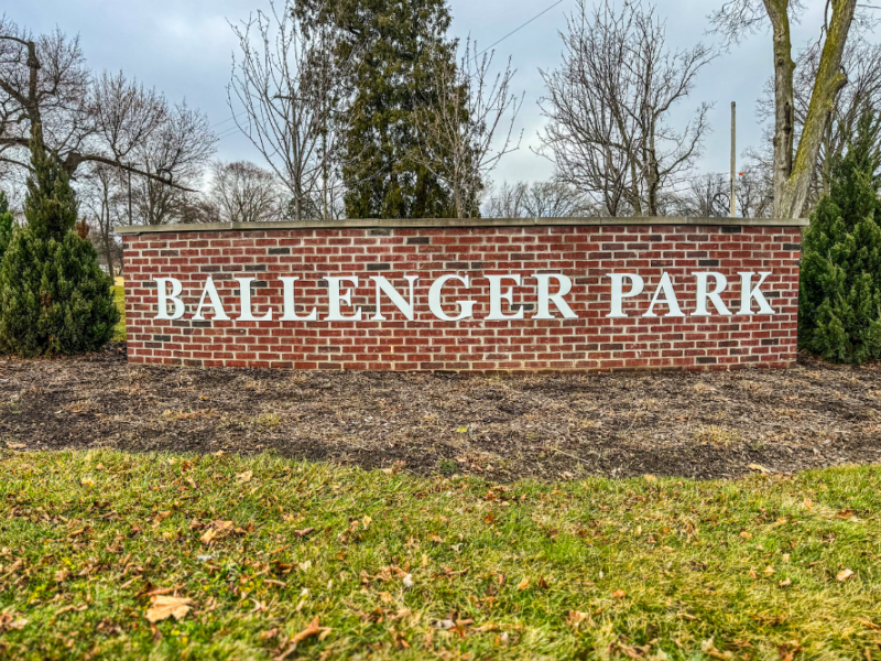 Pictured on Dec. 27, 2023, Ballenger Park sits on the corner of Dupont and Flushing Road, holding space for community events, basketball games, and picnics.