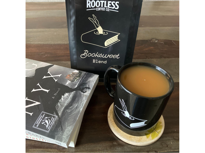 Booksweet Blend coffee.
