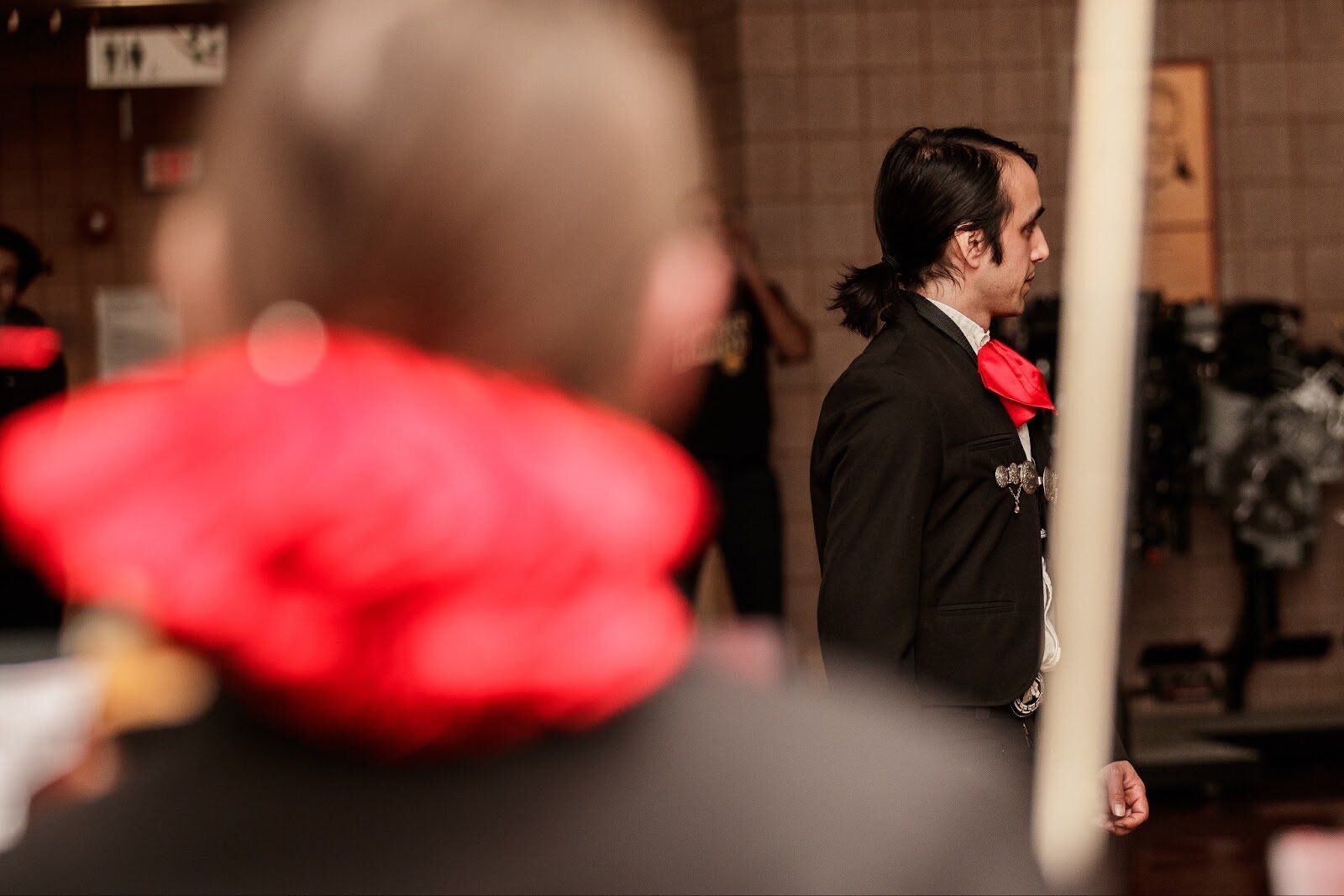 Hannah Nettleton with El Ballet Folklórico Estudiantil performs during Mott Community College’s Technology Division’s Hispanic Heritage Month Celebration at the Regional Technology Center in Flint on Thursday, Sept. 28, 2023. (Jenifer Veloso | Flintside.com)

