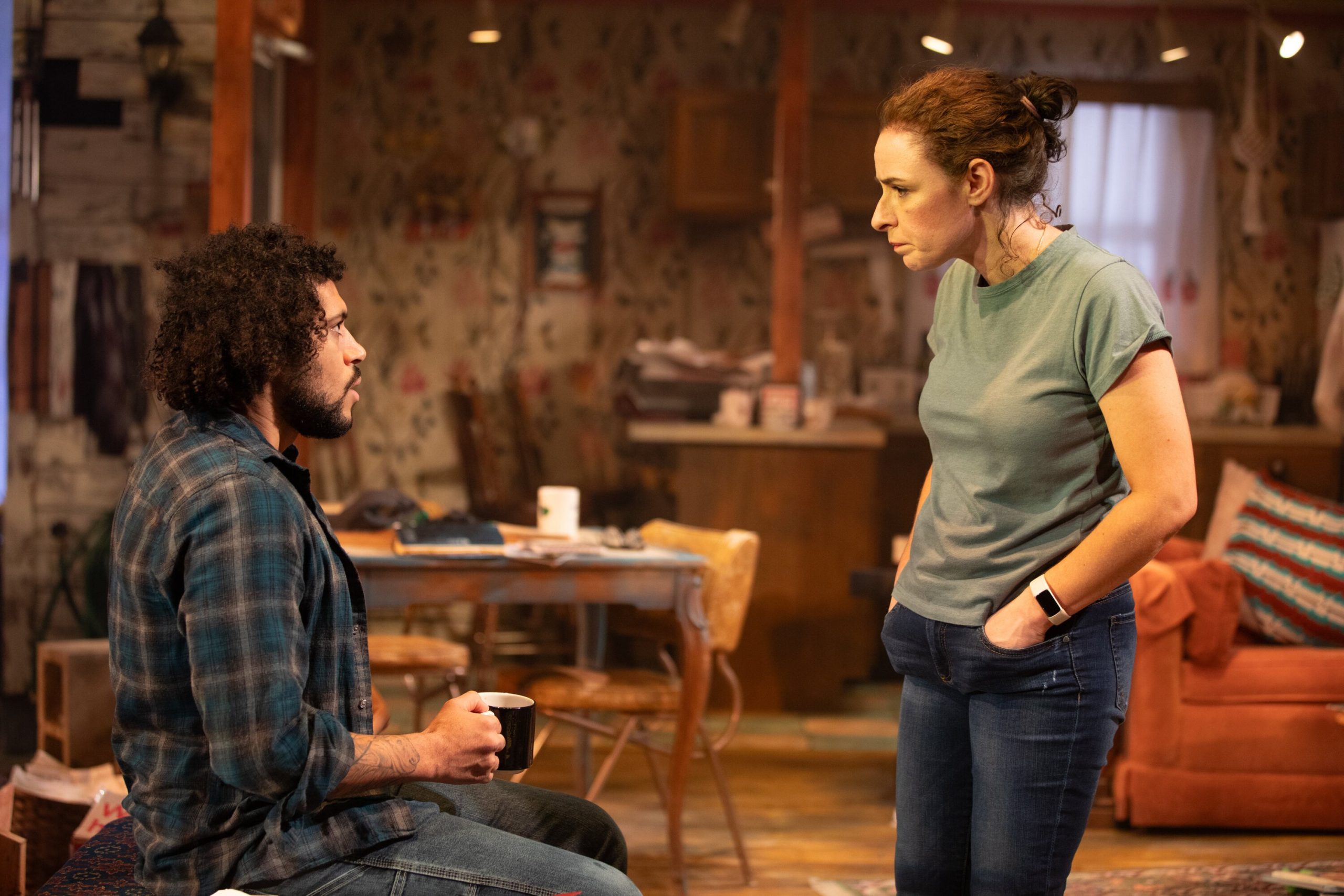 Bello Paolo Pizzimenti and Sarah Price star in the stageplay ‘Rain on Fire,' running now through Oct. 1 at the FIM Flint Repertory Theatre.