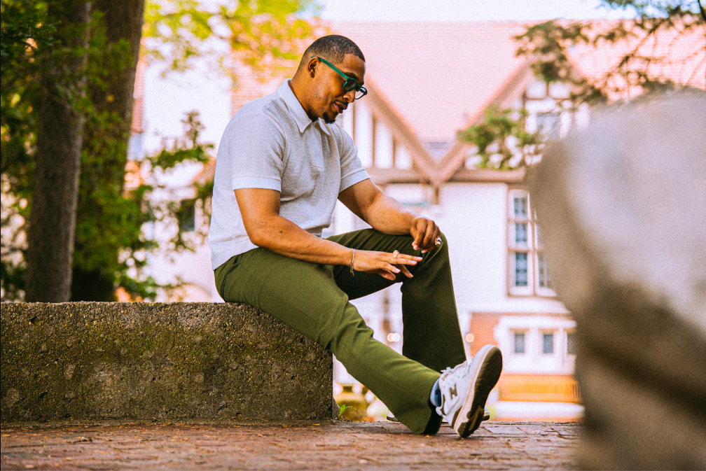 7th-grade teacher Steven Banks reflects on being a Black man in education inside Cranbrook House & Gardens in Bloomfield Hills on August 7, 2023. (Bryce Mata | Flintside)