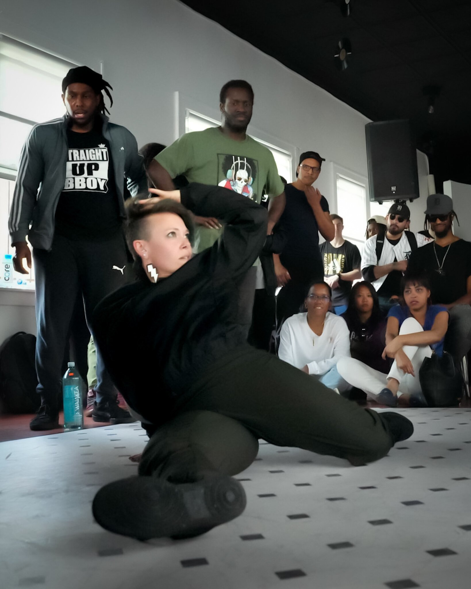 Alisyn Hurd, co-owner of FLI-City Studios, at the Lowriders Crew Battle in Southwest Detroit in May 2023.