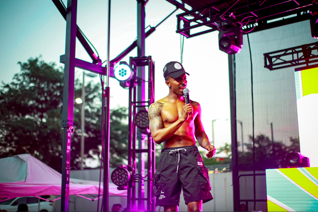 R&B artist, Jerne, turning up the heat for The Antidote Fest 2 in downtown Flint on July 29, 2023 (Anthony Summers | Flintside)