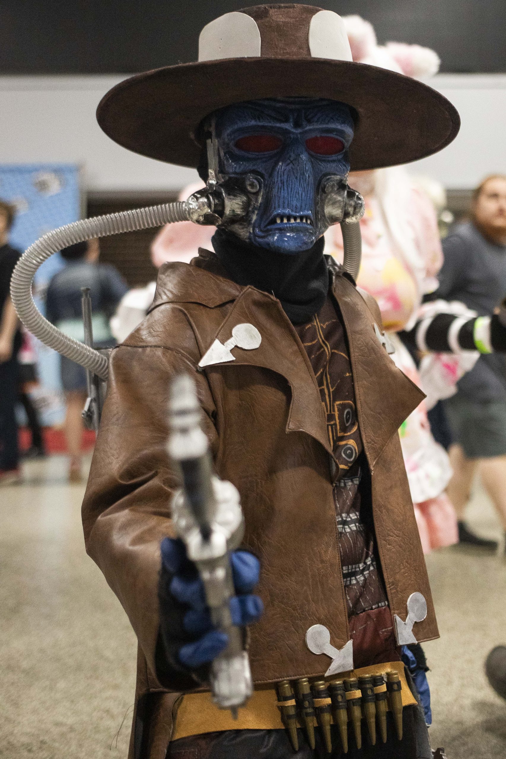 Henry Downham cosplays as Cad Bane from “The Book of Boba Fett” during Really Cool Comic Con on Sunday, Aug. 6, 2023, at the Dort Financial Center in Flint.