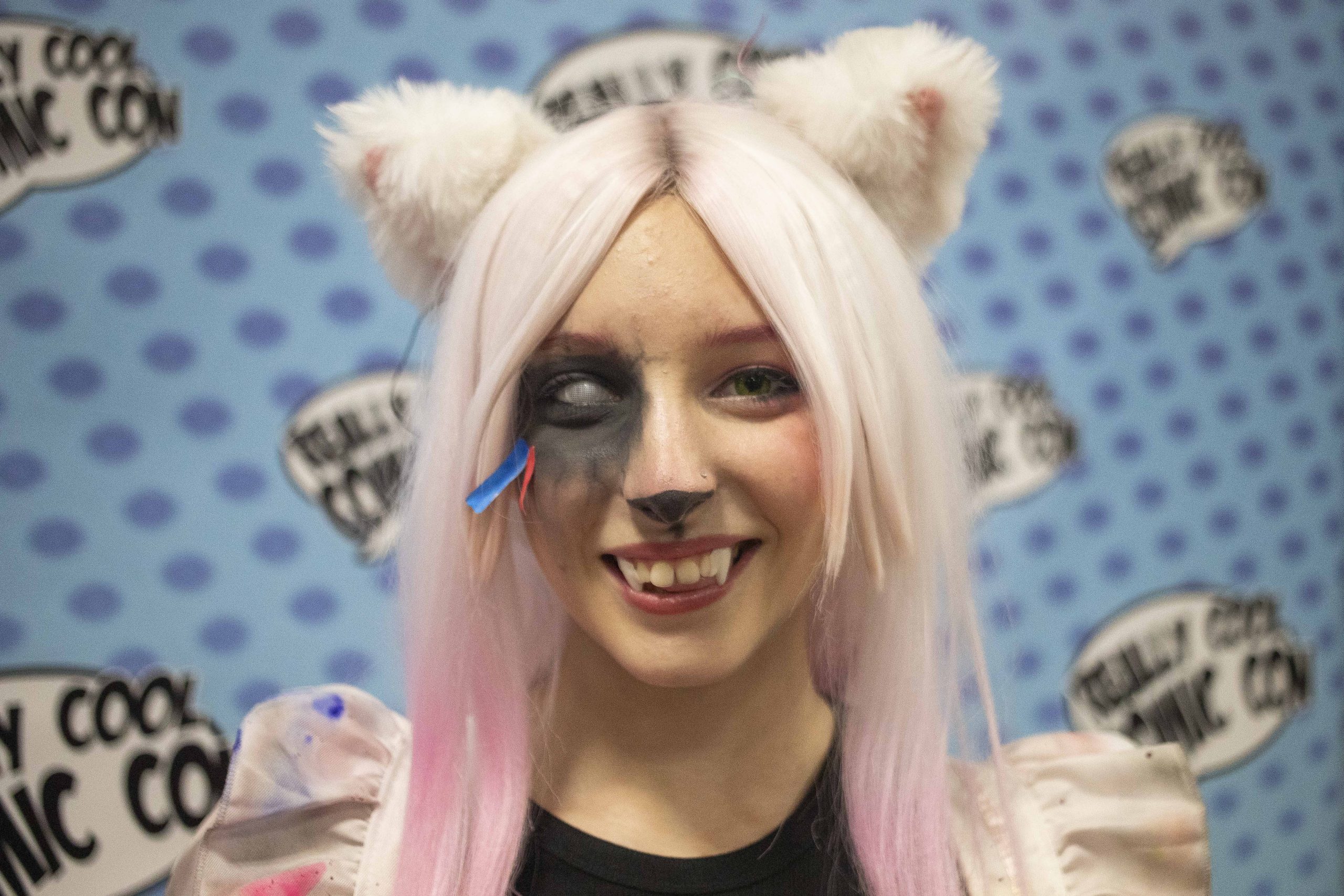 Hannah Juliano cosplays as Mangle from “Five Nights at Freddy’s” during Really Cool Comic Con on Sunday, Aug. 6, 2023, at the Dort Financial Center in Flint.