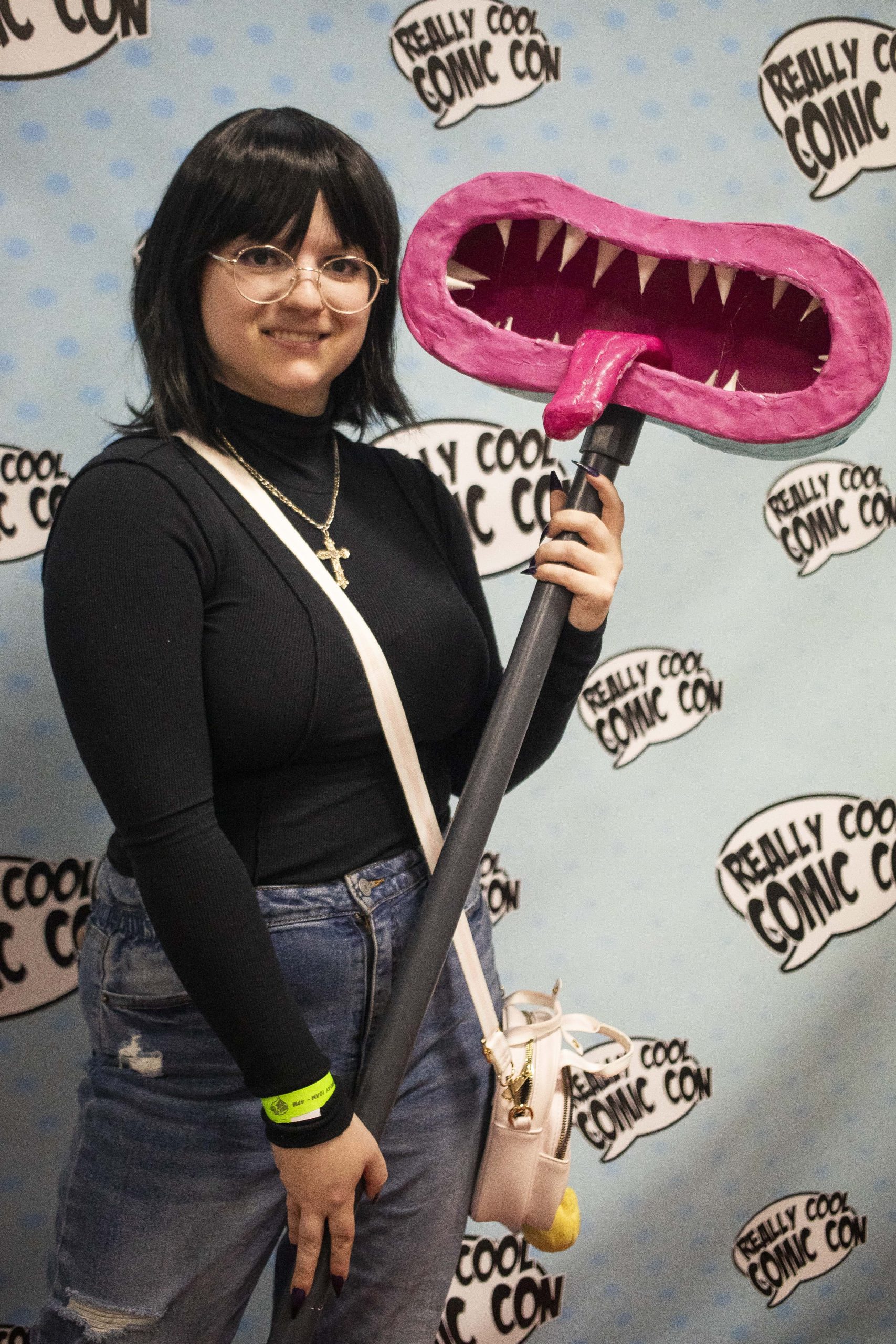 Allie McCullough cosplays as Shizuku from “Hunter x Hunter” during Really Cool Comic Con on Sunday, Aug. 6, 2023, at the Dort Financial Center in Flint.