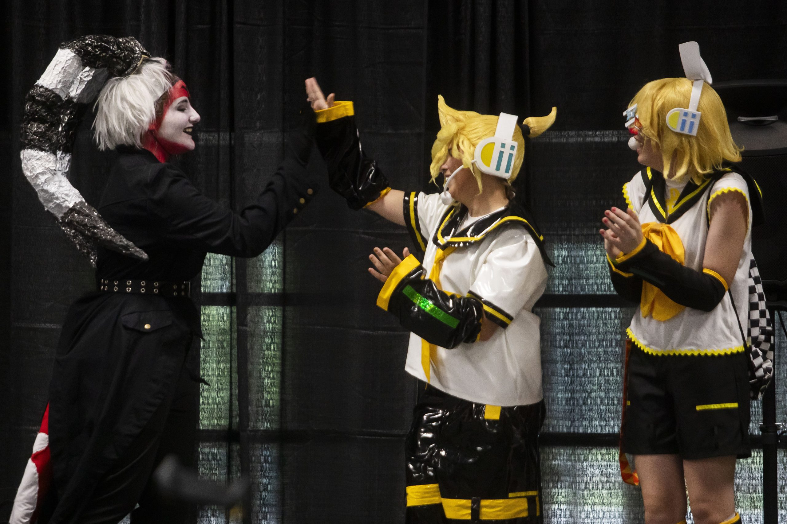 Winners are announced for a cosplay contest during Really Cool Comic Con on Sunday, Aug. 6, 2023, at the Dort Financial Center in Flint.
