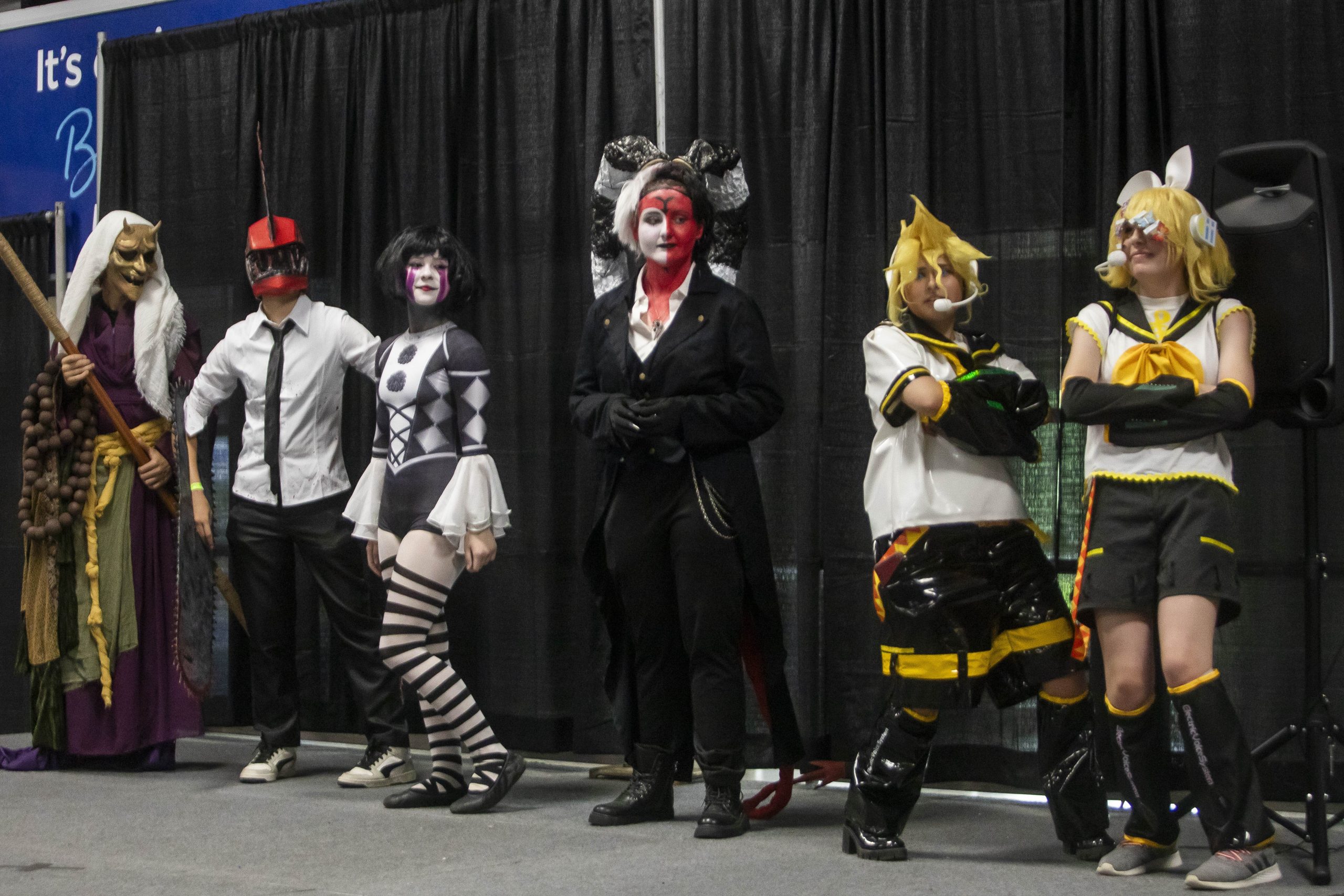 Winners are announced for a cosplay contest during Really Cool Comic Con on Sunday, Aug. 6, 2023, at the Dort Financial Center in Flint.