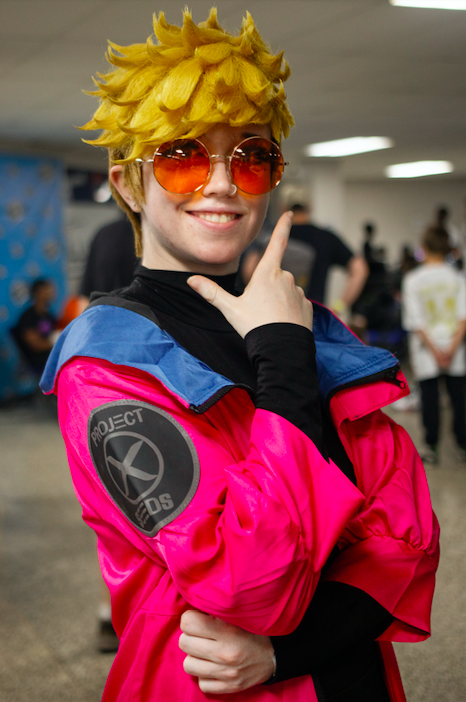 Autumn W. cosplays as Vash the Stampede from “Trigun Stampede” during Really Cool Comic Con on Sunday, Aug. 6, 2023, at the Dort Financial Center in Flint.
