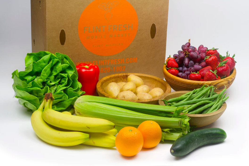 Large A La Carte Box offered in the Flint Fresh Veggie Box Program.