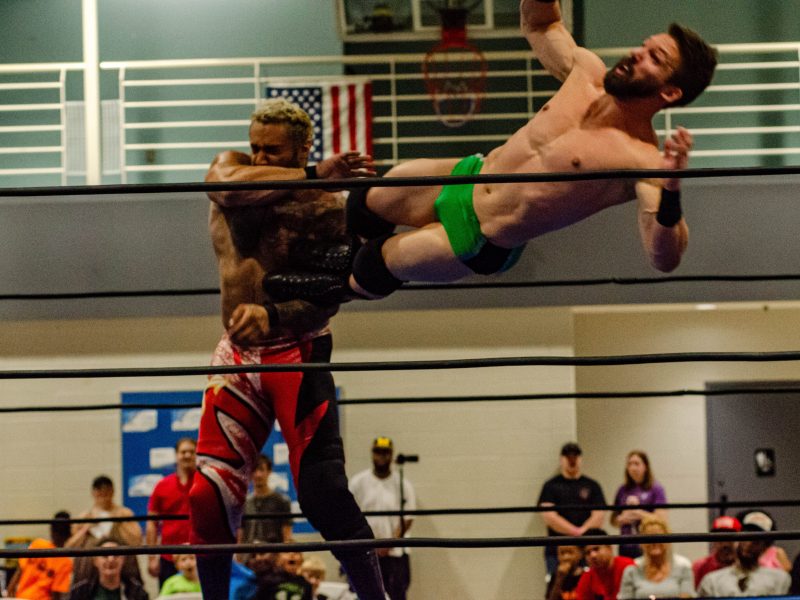 Pro-wrestlers pulled out all the stops for the 'Lockdown Pro Wrestling Fundraiser' at Sylvester Broome Empowerment Village on Thursday, July 13, 2023.