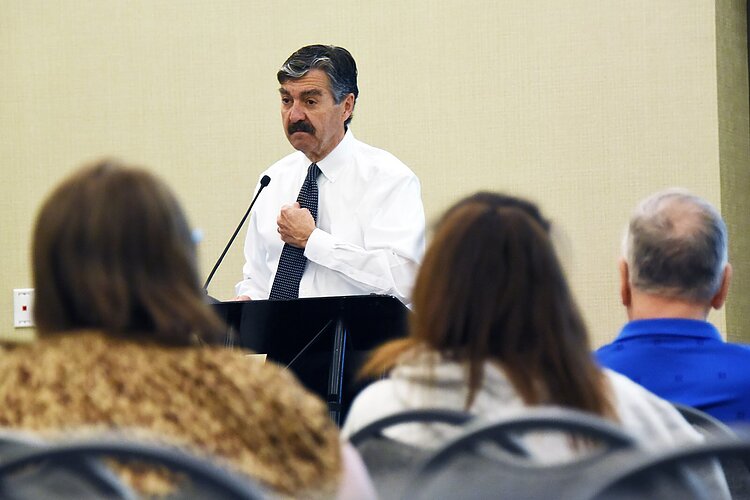 CMHAM executive director Robert Sheehan addresses conference attendees.
