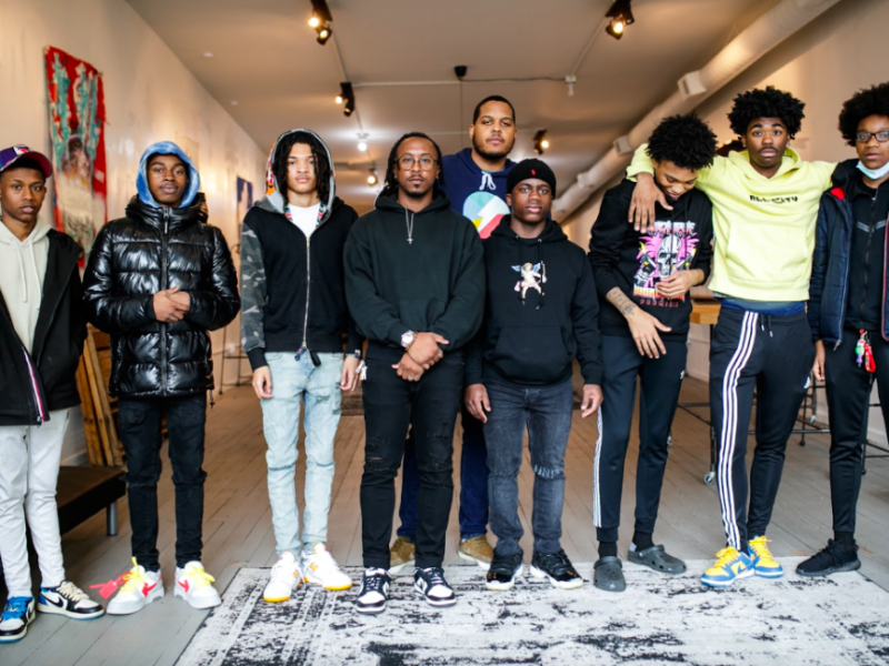 Several teens from the Boys & Girls Club of Greater Flint visited the clothing store and creative community space BAU-HŌUSE in downtown Flint on Tuesday, May 2, 2023.