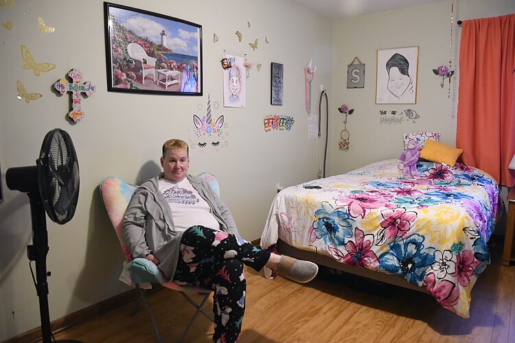 Stacy Jensen is a resident of an adult foster home in Allegan.
