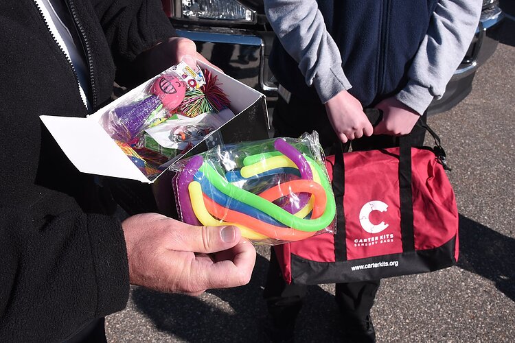 Carter Kit items relieve stress and keep a patient busy.