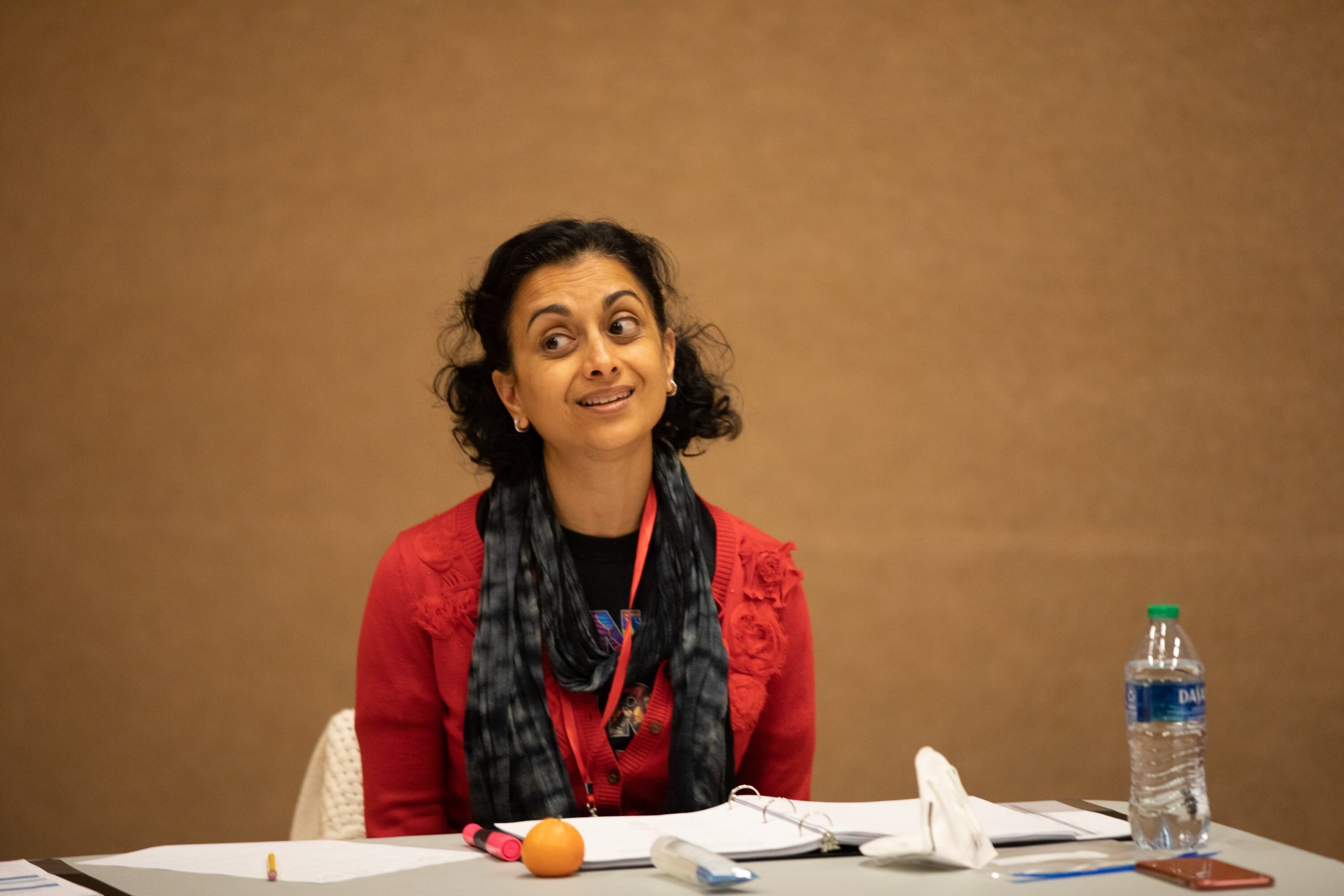 Nandita Shenoy during a rehearsal of 'The Future is Female.'