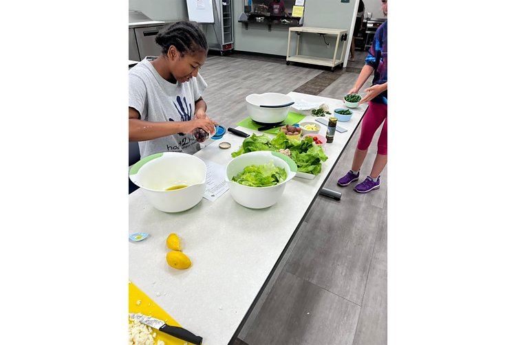 Teens participate in BMCC's Teen Battle Chef program.