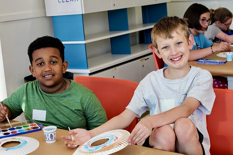Children at the Children's Healing Center.
